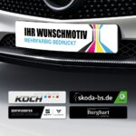 Kennzeicheneinleger mit Logo · Made in Germany