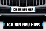 Kennzeicheneinleger - Ich bin neu hier Schild