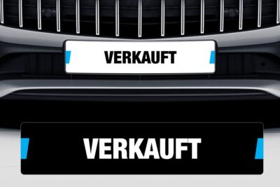 Kennzeicheneinleger - Verkauft Schild