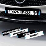 Kennzeicheneinleger - Gebrauchtwagen, Verkauft Schilder