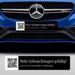 QR-Code Gebrauchtwagen Kennzeicheneinleger