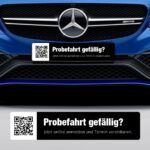 Kennzeicheneinleger "QR-Code Probefahrt"